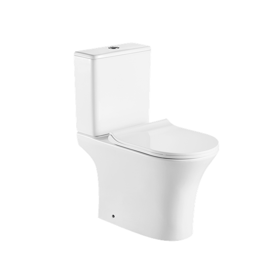[T112006] Bathroom Washdown S-Trap Round Shape Toilet Suites