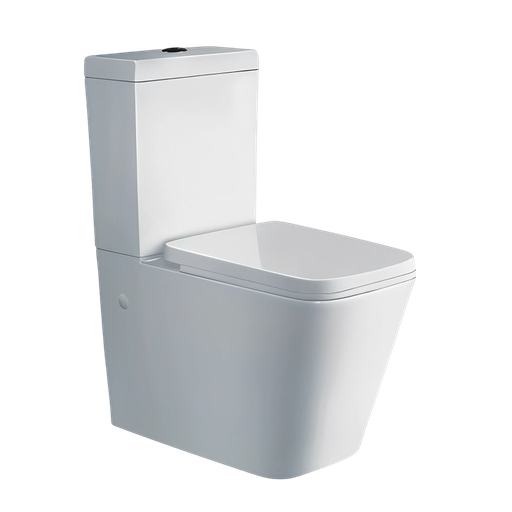 [T112013] Bathroom Back to Wall Toilet Suites Square Design