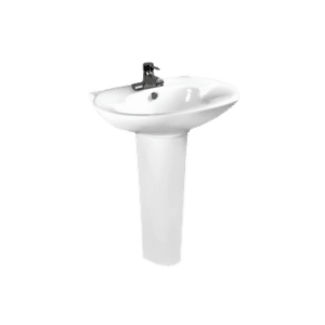 two piece pedestal basin
