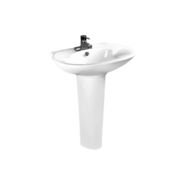 two piece pedestal basin