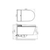 Bathroom Wall Hung Smart Toilet Pan