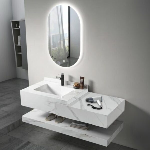 Bathroom Wall Mounted Rock Slate Vanity
