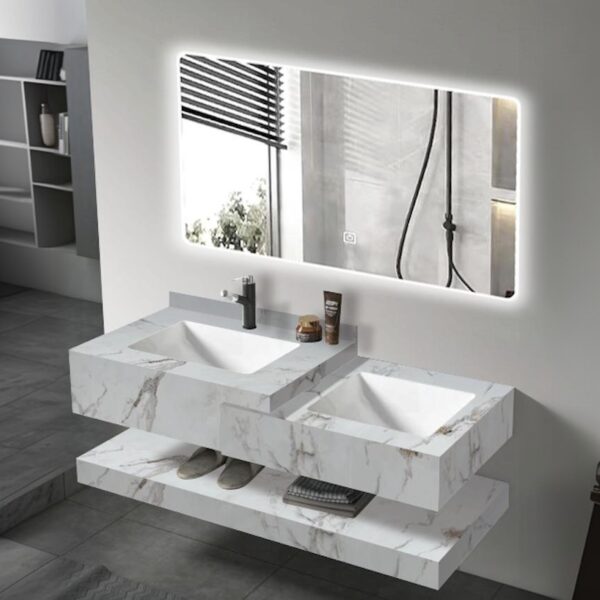 Bathroom Wall Mounted Rock Slate Vanity