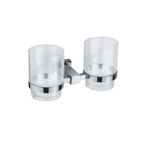 S3 Solid Brass Double Tumbler Holder